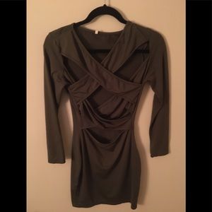 NEW Fleece lined BodyCon dress with cutouts